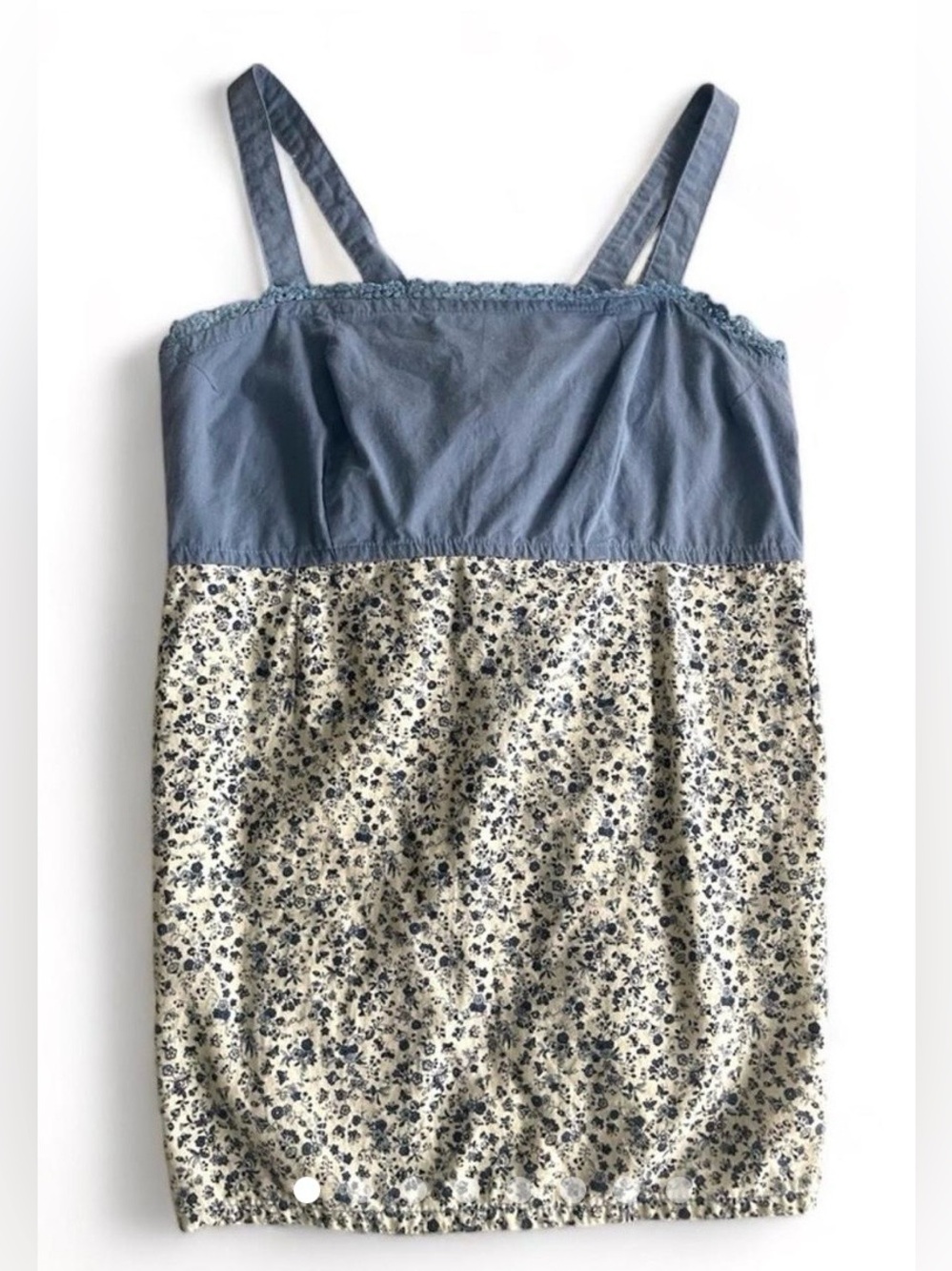 Vintage Calico Apron Top - Grateful Dead Spinners